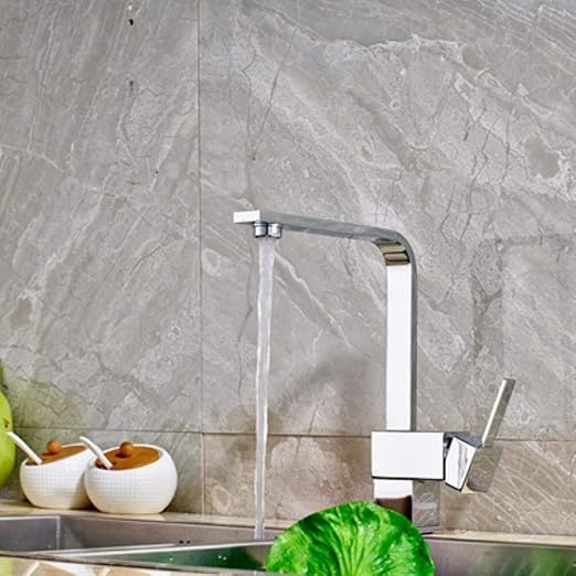 G Neuankömmling Polish Chrome Deck Mounted Küchenarmatur Mixer Tap