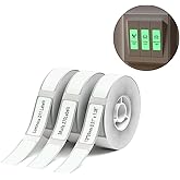 NIIMBOT D11 Luminous Label Maker Tape 3 Rolls Adhesive Label Paper 0.51" X 1.38" (13 X 35mm) 90 Labels/Roll, Compatible for NIIMBOT D11 D110 Label Printer, 3-Roll