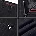FLY HAWK Mens Business Casual Dress Pants Stretchy Straight Leg Dress Trousers Grey Slacks US Size 31