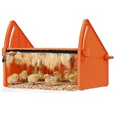 Sindarhor Chick Brooder Heater Plate for Baby Chicks, Ducklings &amp; Poultry | 3-Level Adjustable Temperature Heating Plate, 8.67 x 10.63 Inches, Orange Poultry Brooder Warmer