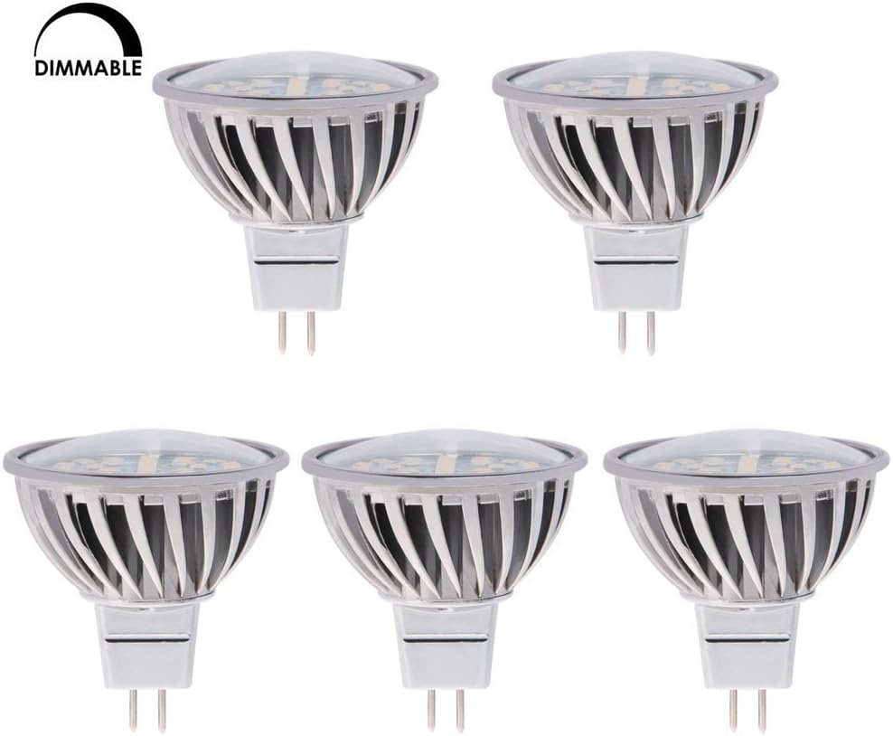 5Pack HEROLED MR16DIM24TDW Dimmable MR16 GU5.3 12V LED Halogen