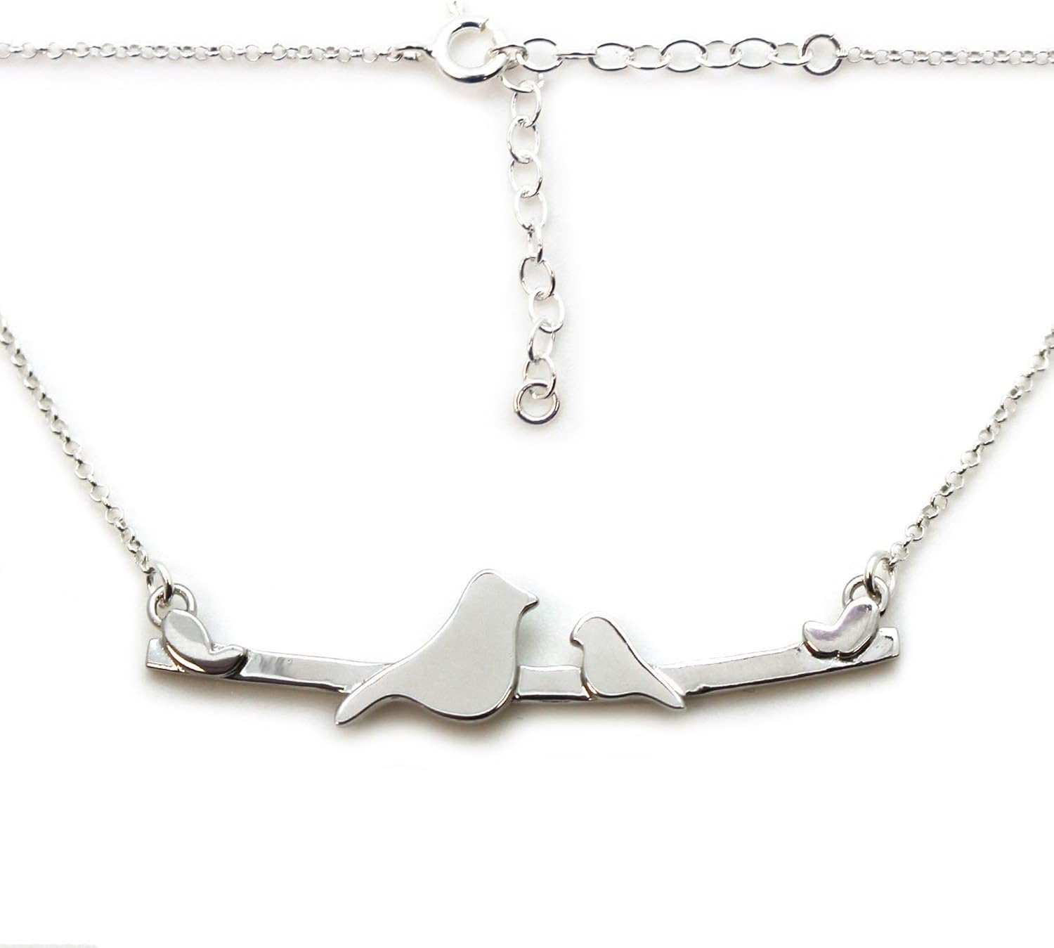 mother and baby bird necklace