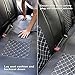 Super PDR Luxury PU Leather Auto Car Seat Covers 5 Seats Full Set Universal Fit Easy to Clean Anti-Slip Four Seasons General Car Seat Cushions (Black&Red M)