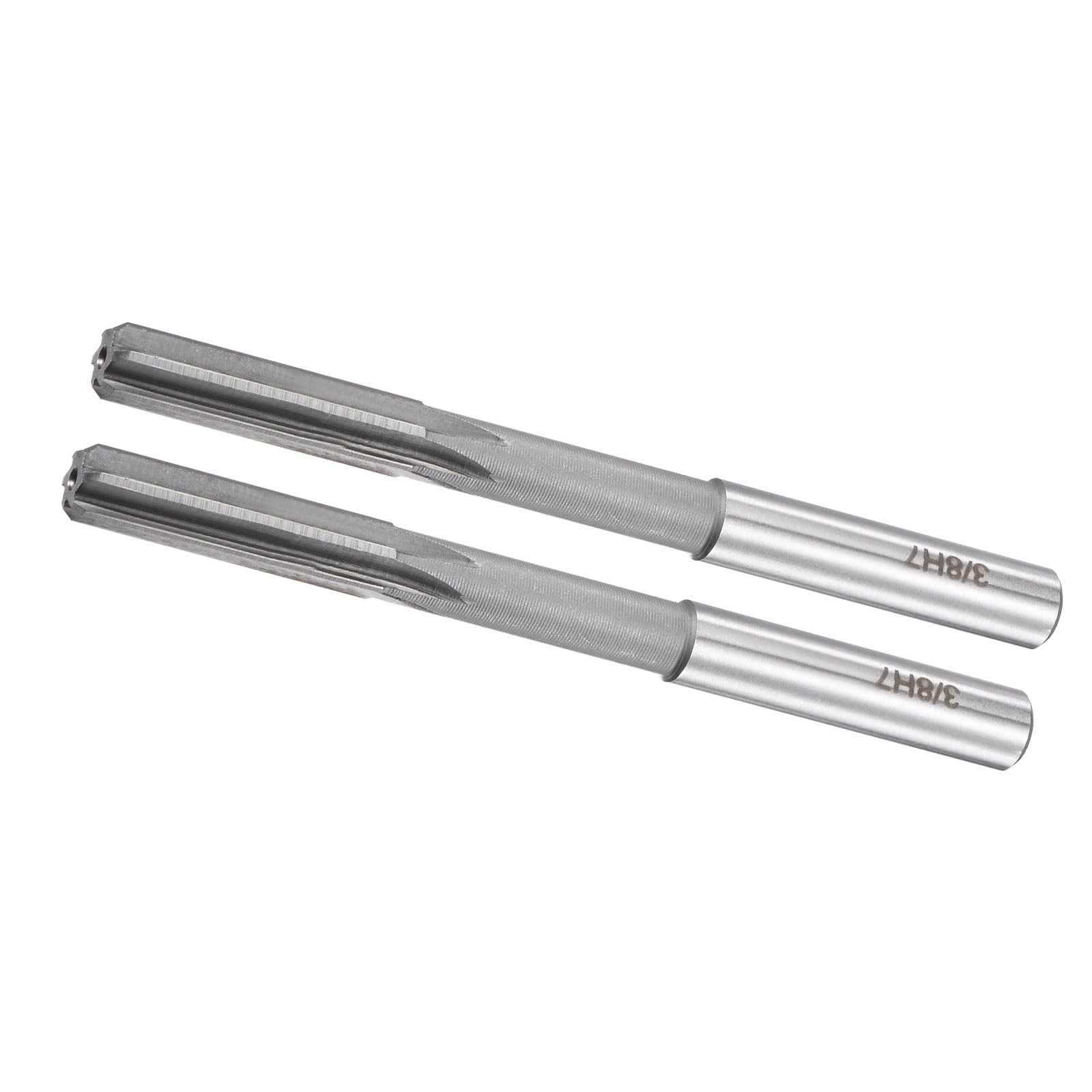 CoCud Chucking Machine Reamer, 3/8" Cutting Dia., High Speed Steel Cutter Tool - (Applications: for Aluminum Copper), 2-Pieces