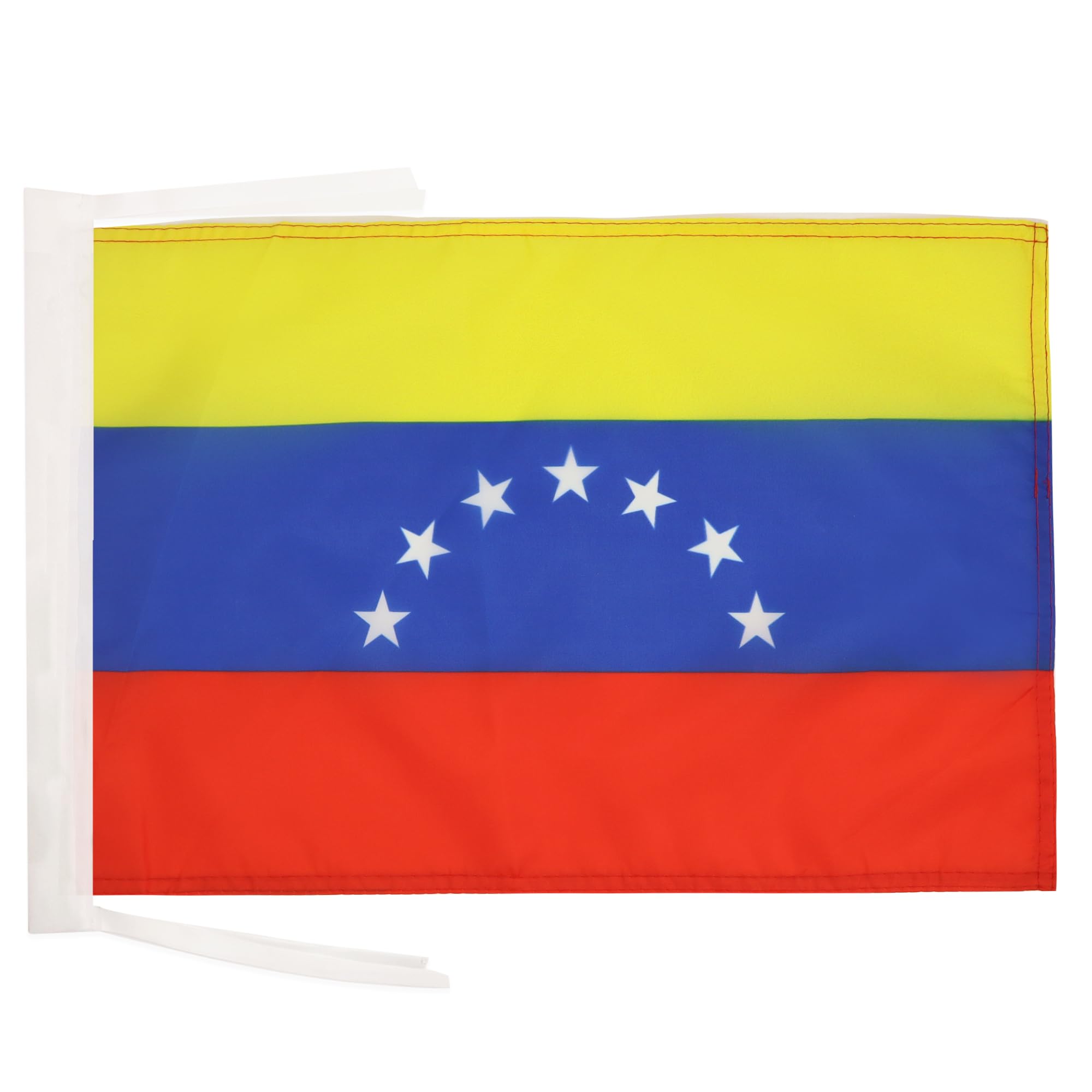 AZ FLAG - Venezuela Old Flag - 18'' x 12'' - 100% Polyester Former Venezuelan Small Banner with Two Cords - Fade Resistant - Vivid Colors - 18x12 in - 45x30 Cm โ image 1