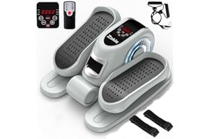 Zakle Under Desk Elliptical Machine, Electric Elliptical Training Machine w/Remote Control, 12 Speed Levels, Quiet Seated Pedal Exerciser for Home Office