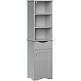 RiverRidge, Gray Ashland Bathroom Freestanding Storage Cabinet with Three Open Shelves and Drawer, Size