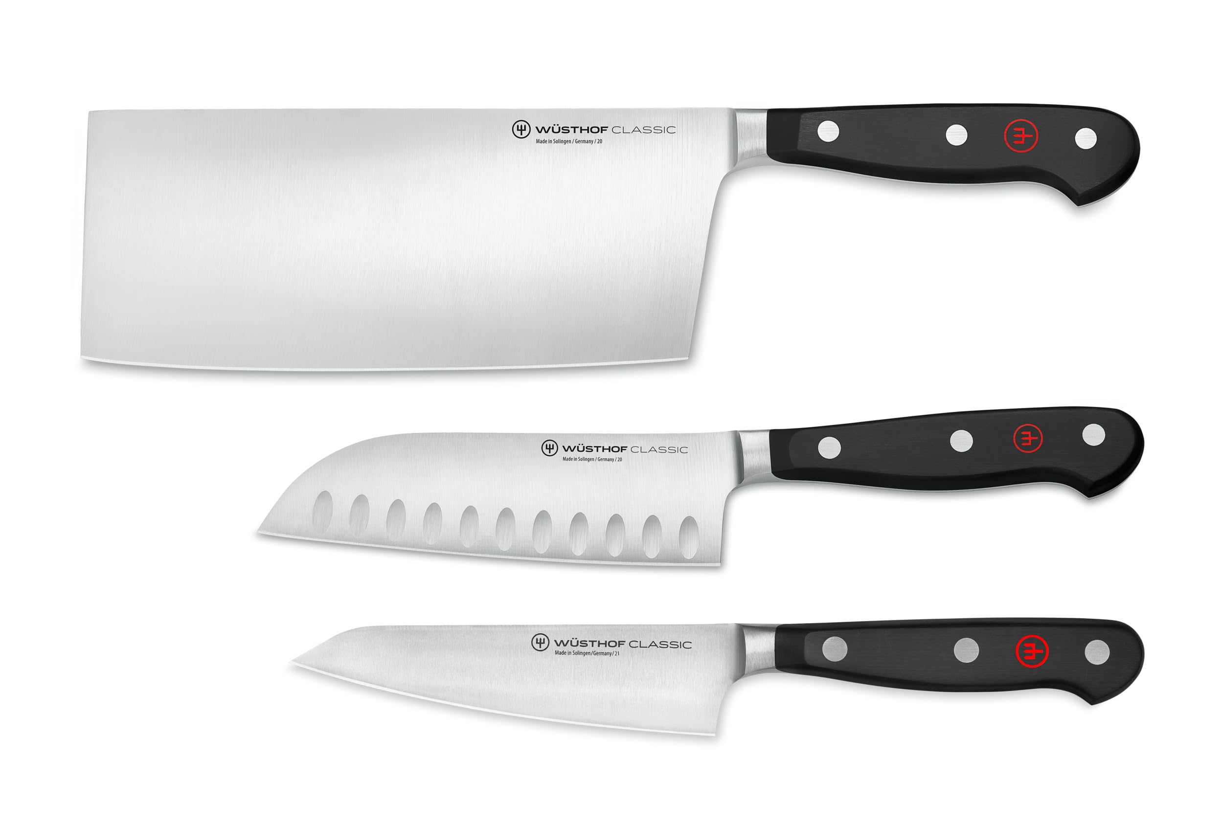 WÜSTHOF Classic 3-Piece Asian Knife Set
