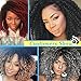 Synthetic Crochet Braids Hair Extension Marlybob Braiding Hair Crochet Kinky Curly Wavy Hair Mali bob Synthetic Hair Extensions 6Pcs/Set (8inch 1B)