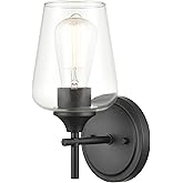 ML Lighting Ashford 1-Light Wall Sconce Matte Black