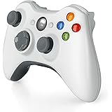 Wireless Controller for Xbox 360, 2.4GHZ Gamepad Joystick Controller Remote for Xbox 360 S Console & PC Windows 7,8,10 (White