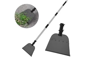 DigiGlow Pro Lawn & Garden Shovel 9.2x6 Wide Stainless Steel Blade for Weeding, Sod Cutting, Soil Edging | 56" Adjustable Ergonomic Handle
