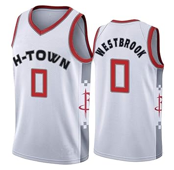 Boruo NBA Hombre Jersey,n#0 Westbrook Ropa de Baloncesto,Camisetas ...