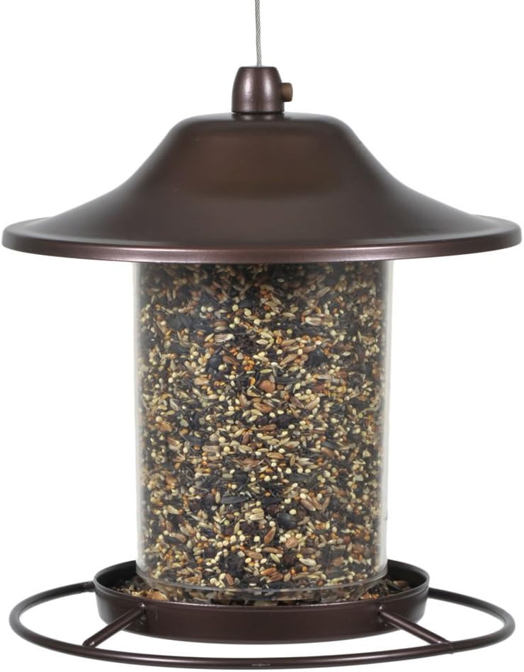 Perky-Pet 312 Panorama Bird Feeder, 2 lbs, Brown : Wild Bird Feeders : Garden & Outdoor