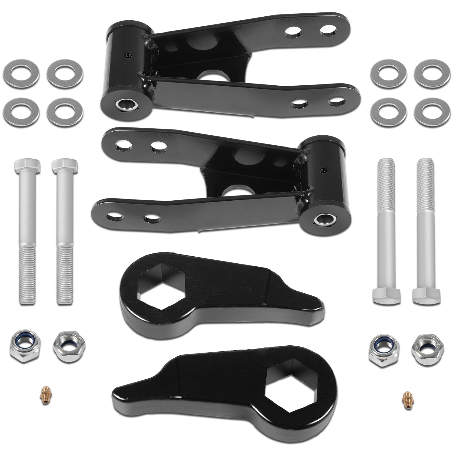 Photo 1 of For Ford Ranger 3" Front 2" Rear Leveling Lift Kit, Adjustable Suspension Full Lift Kit for Ford Ranger 4X4 and 2WD Edge & Sport models 1998-2011, Torsion Bar Suspension Models ONLY