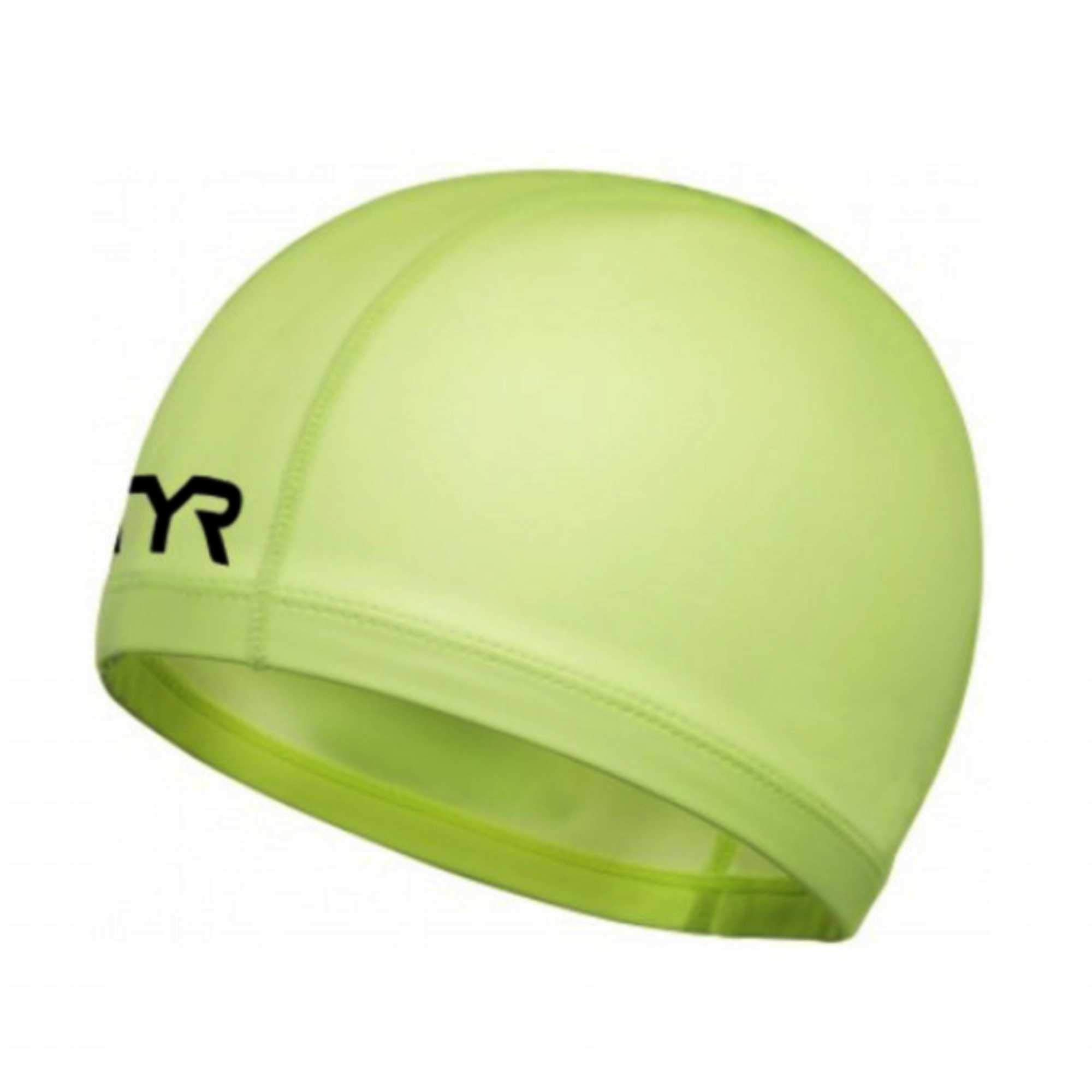 TYR Unisex Adult Hi-Vis Warmwear Swim Cap - Fluo Yellow, Medium
