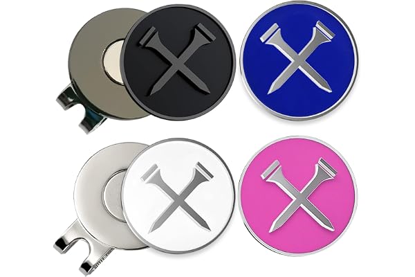 Adhere Golf Ball Markers Personlized Logo Enamel with A Strong Magnetic Hat Clips, A Premium Golf Gi