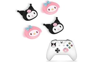 DLseego Cute Rabbit 4PCS Thumb Grips Caps for Xbox One PS5 PlayStation4 DualSense Switch Pro Wireless Controller Steam Deck, 