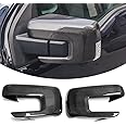 Jogon Dry Carbon Fiber Rearview Side Mirror Cover Trim for Ford F150 F-150 Raptor Lariat Limited Tremor 2021 2022 2023 2024 Driver and Passenger Side Mirror Cap Overlays