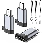 USB-C to Micro USB Adapter, 3-Pack USB Type C Female to Micro USB Male Connector Converter Compatible for Galaxy S7/S6/S5 Edg