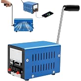 20W Portable Hand Crank Generator, Manual Power Supply Generator Freestanding Generators Multifunction Manual Crank Generators with Handle for Field Operations Field Trips Off-Grid Emergency