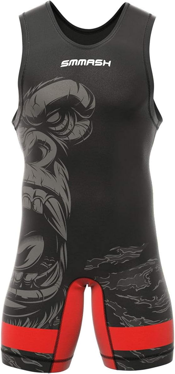 SMMASH Gorilla Ringeranzug für Herren, Wrestling Singlet, Material