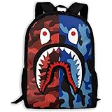 bape backpack red