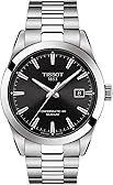 Tissot mens Gentleman Stainless Steel Dress Watch Grey T1274071105100