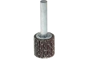 Weiler 30717 3/4" x 3/4" x 80AO Wolverine Coated Abrasive Flap Wheel, 1/4" Stem (Pack of 10)
