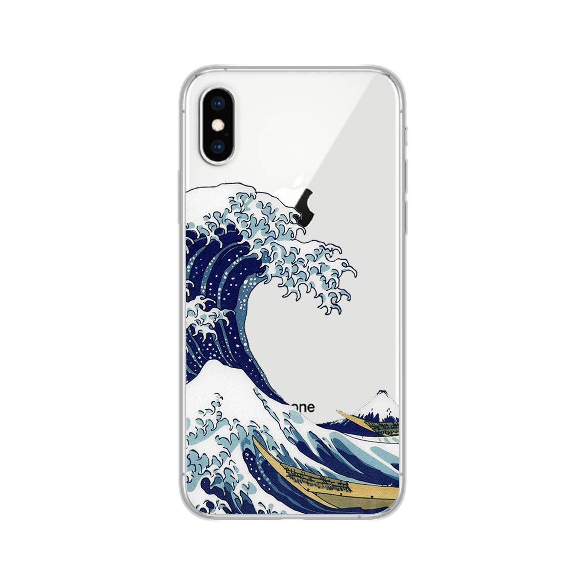 FancyCase Compatible with iPhone XR-New Cool Ocean Pattern Soft TPU Protective Clear iPhone XR Case by FancyCase (Wave)