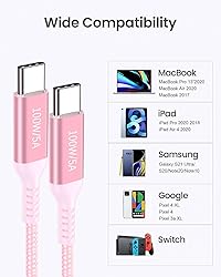 100W USB-C to USB-C Long Charging Cable 10FT,Type-C