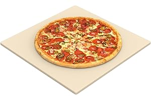 BMMXBI 13.2" Square Pizza Stone for Ooni Karu 12 Pizza Oven, High-Quality Ceramic Grill Plate Accessories Pizza Baking Stone for Oven/Grill, Thermal Shock Resistance, Ideal for Bread and Cookie