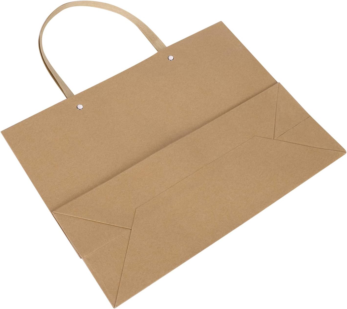 10pcs Paper Carrier Bags Large Kraft Gift Bags Party Bags with Handle Reusable Present Treat Bag Tote Bag for Birthday,Wedding,Christmas Party,Shopping,Baby Shower,Bridal Shower,Restaurant takeouts - Image 5