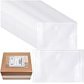 Cholemy 200 Pcs 9.5 x 12 in Clear Packing Slip Pouches Shipping Label Sleeves Adhesive Packing List Pockets Envelopes Mailing Protectors Slip Envelope Pouches Holders Cover Enclosed Bag