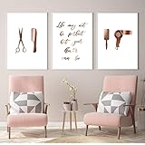 Battoo Hair Salon Vinyl Wall Decal Hairdressers Bring Color To