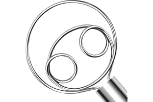 OYV 304 Stainless Steel Dough Whisk, Dishwasher Safe Danish Dough Whisk, Dutch Bread Whisk for Sourdough, Pizza, Pastry, Cake