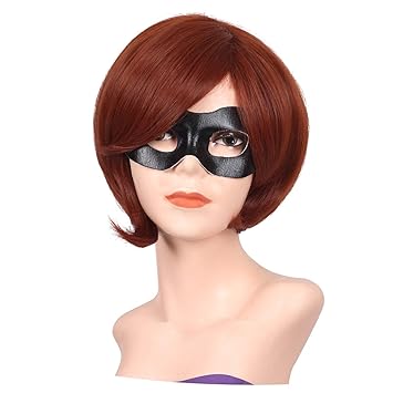 Amazon Com Fantalook Short Reddish Brown Costume Cosplay Wig With