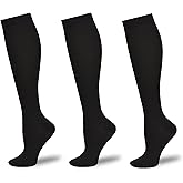 ZMTTO Compression Socks for Women & Men 15-20mmHg Knee High Support Socks for Running Athletic Travel