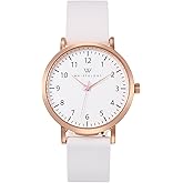 Wristology 2 Sizes Easy Change Band Numbers Watch Interchangeable Silicone Strap - Read Analog Face with Second Hand for Women, Men, Nurses, Teachers, Seniors, EMT Olivia