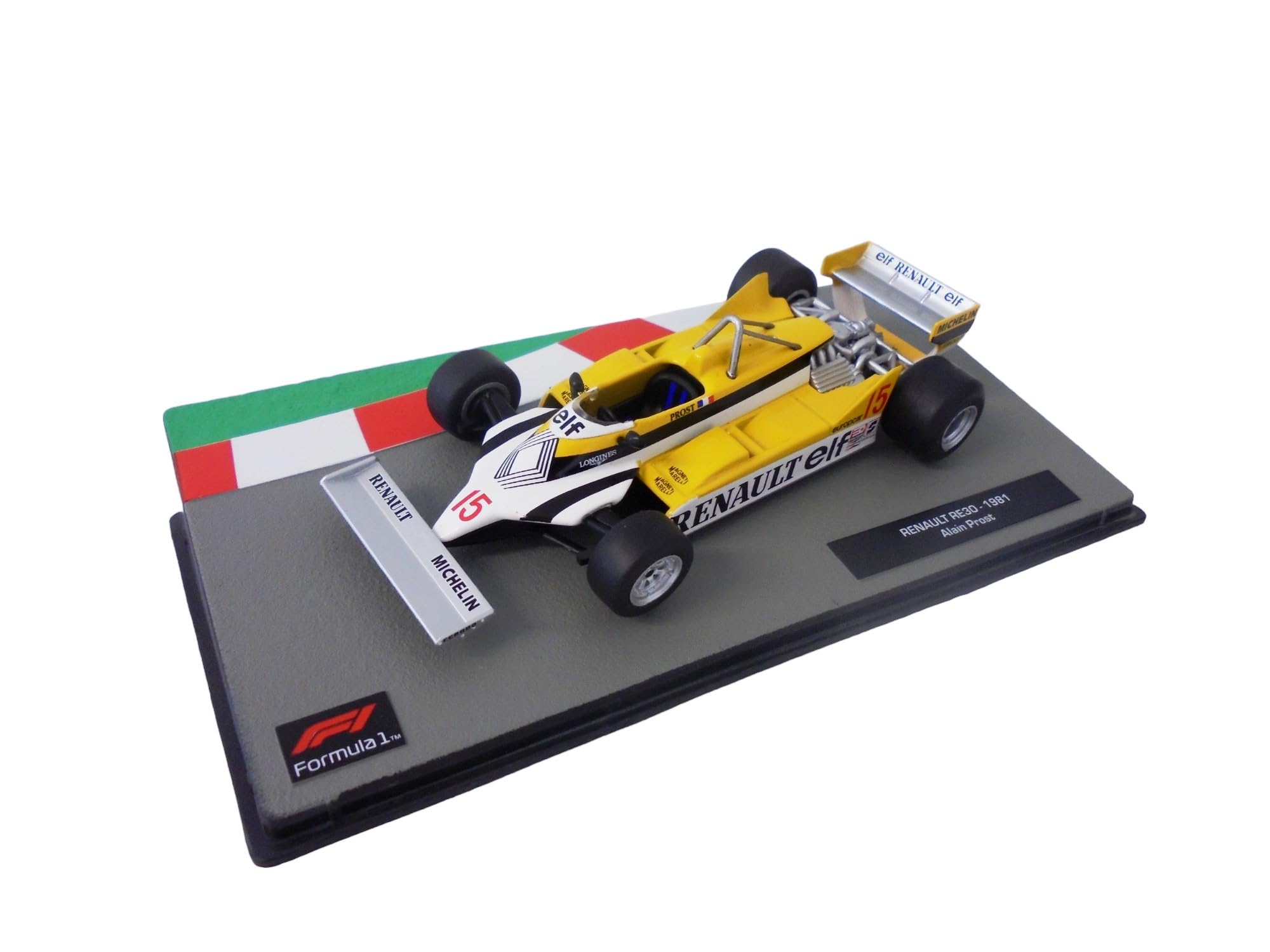 OPO 10 - Formula 1 1/43 miniature car compatible with RENAULT RE30 Alain Prost 1981 - FD181