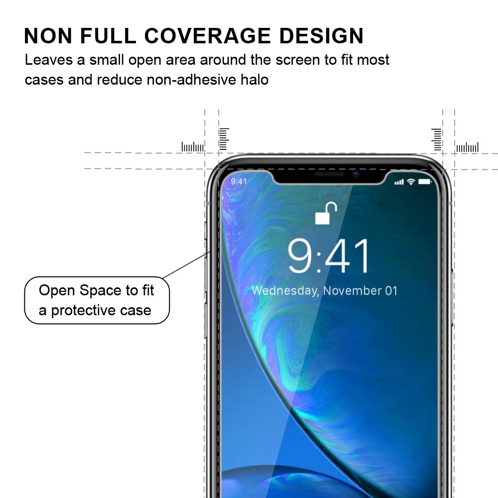 GLASS-M [2 Pack] iPhone XR 6.1\