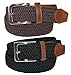 CTM Men's Stretch Belt (Navy L 38-40)