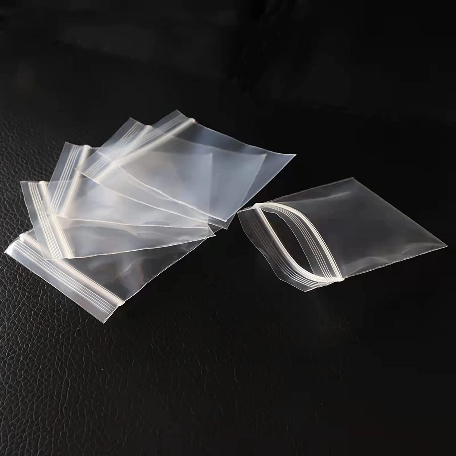 Mini Plastic Bags 400pcs 4 * 6cm Transparent Seal Jinyonbag Small Zipper for Jewelry Supplies, Beads, Screws, Vitamin Heavy Duty Thicken 160μm
