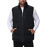 LUYIJIESHENG Men's Puffer Vest Winter Zipper Outerwear Vests Warm Water-Resistant Sleeveless Puffy Jackets