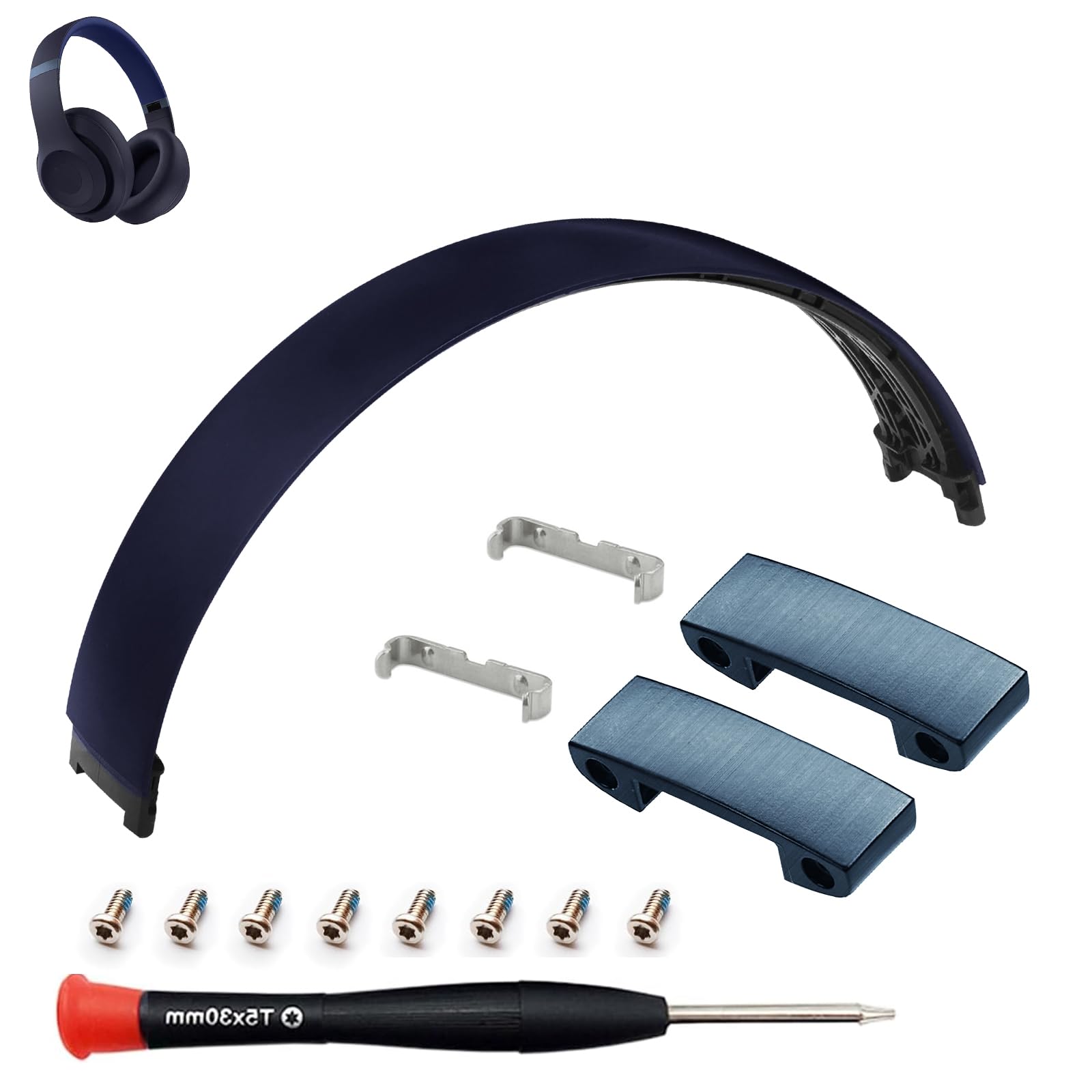 Photo 1 of HQB-STAR Studio Pro 2023 Replacement Headband & Hinge Replacement for Studio Pro 2023 Headphone,Durable Parts Accessories Repair Kit Set (Blue)