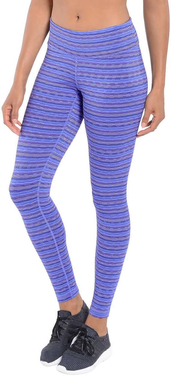 Danskin Women's Coolmax Yoga Legging with Compression, 2X, Jacquard