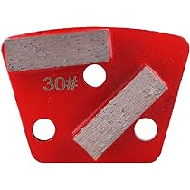 FINGLEE DT 3-Pack Trapezoidal Diamond Grinding Discs - 2*1/4 PCD For Epoxy, Mastic, Glue Removal