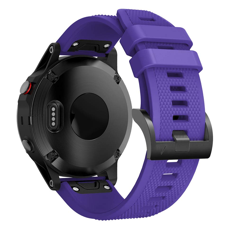 REYDA Silicone Strap Compatible for Garmin Epix Pro Gen 2 47mm/Epix Gen 2 47mm, 22mm Quick Fit Watch Strap Soft Flexible Silicone Bracelet Wristband Replacement Strap for Garmin D2 Mach 2 47mm/Mach 1