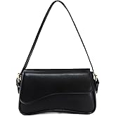 KAMEILONG Women Saddle Shoulder Bag Y2K Trendy Vegan Leather Purse Retro Hobo Handbags Zipper Clutch with 2 Removable Strap