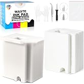 Poschink Waste Ink Pad Replacement for EPSON Ecotank ET-2800 ET-2803 ET-2720 ET-2400 ET-2711 ET-4700 L3110 L3210 L3150 L3250 etc. Printers, Maintenance Box with Extra Sponge Absorbant